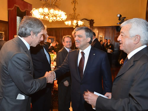Cumhurbaşkanı Gül, Türk ve İtalyan İş Adamlarıyla Bir Araya Geldi